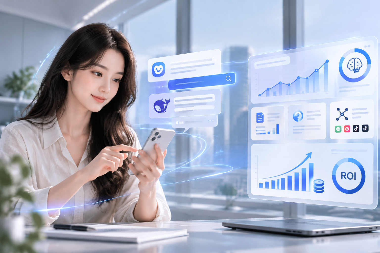 GEO 搜索优化系统实测：数据看懂 AI 推荐效果与 ROI 怎么算 封面图